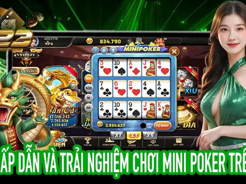 Hình ảnh bàn chơi Texas Hold'em Poker với các lá bài và chip, minh họa luật chơi Poker trên 88vin