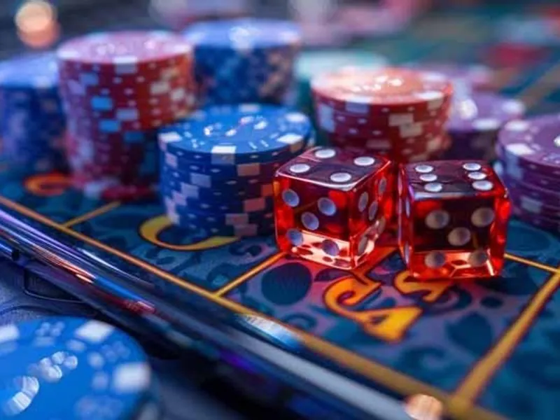 Bàn quay Roulette tại vin88 với quả bóng đang lăn và các loại cược