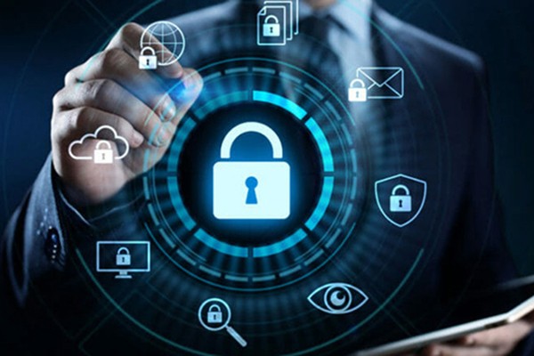 Biểu tượng bảo mật trực tuyến, bảo vệ dữ liệu cá nhân